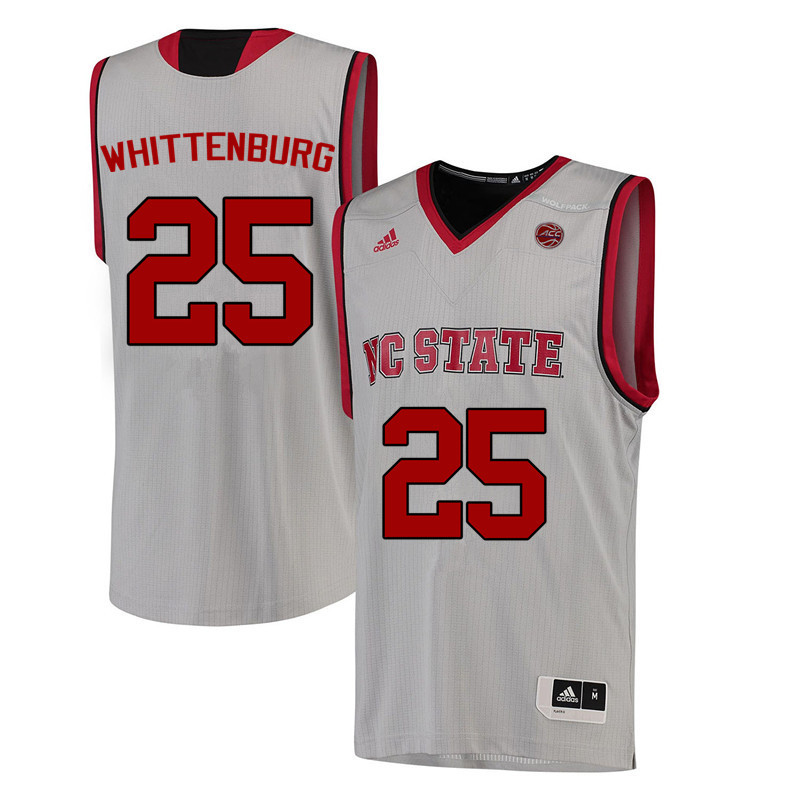 Men NC State Wolfpack #25 Dereck Whittenburg College Basketball Jerseys-White - Click Image to Close